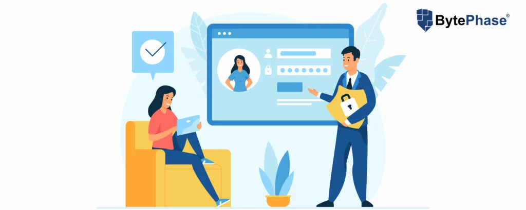 BytePhase client login and customer portal overview screen