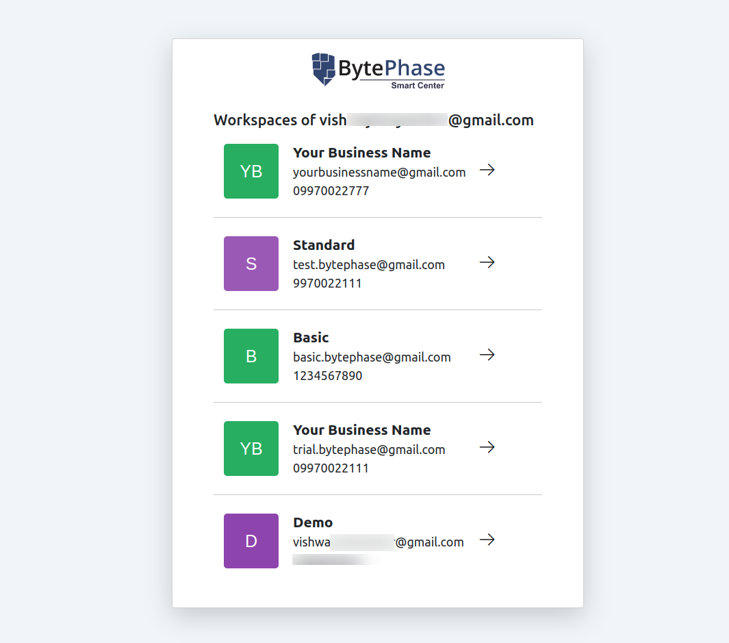 Bytephase Login