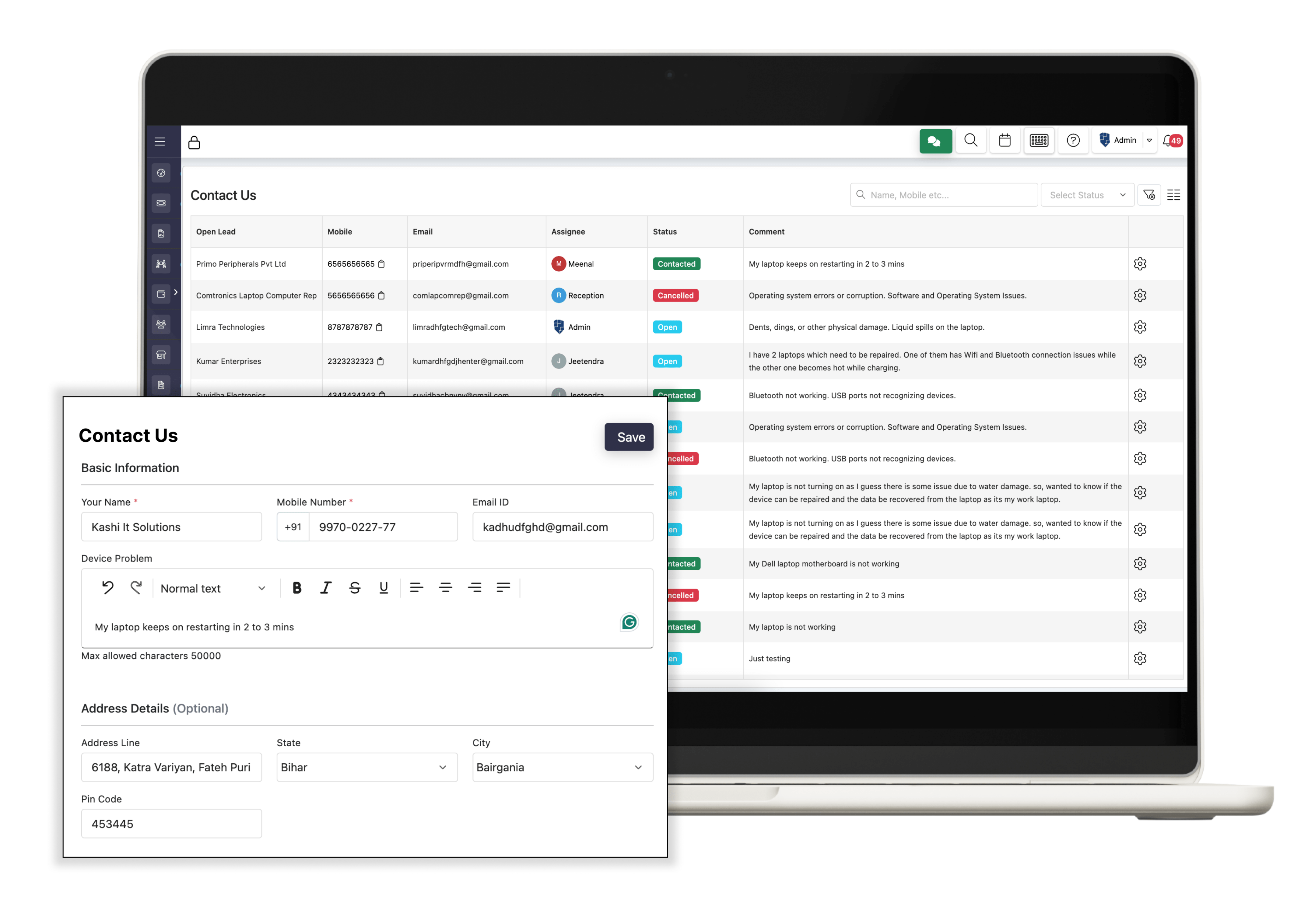 BytePhase Self Check-In Feature