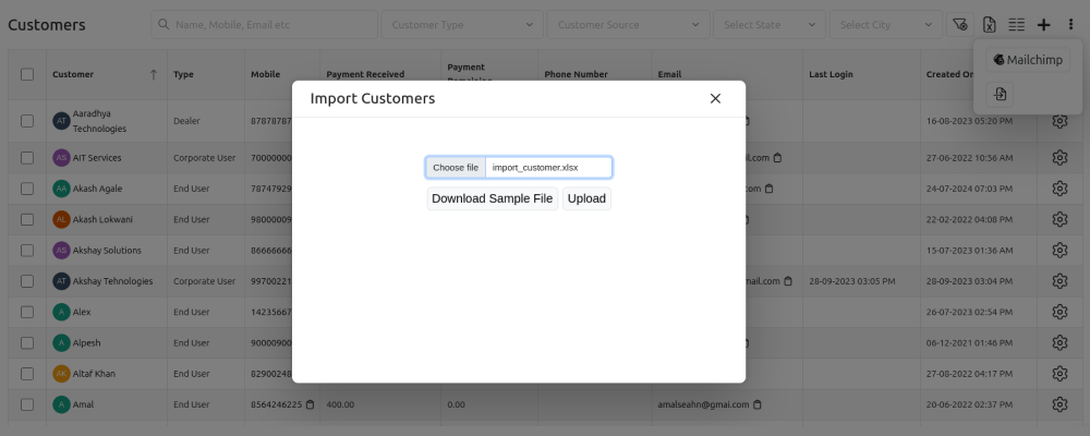 Import Customers Easily To The BytePhase CRM