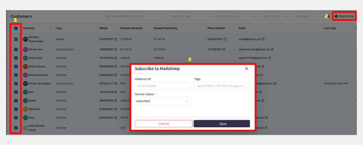 Select Audience from Bytephase