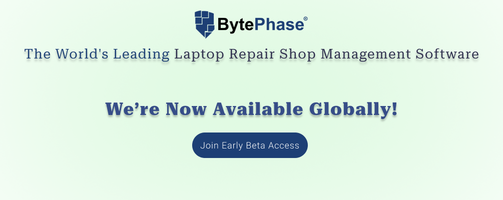 Global Laptop Repair Shop Management Software