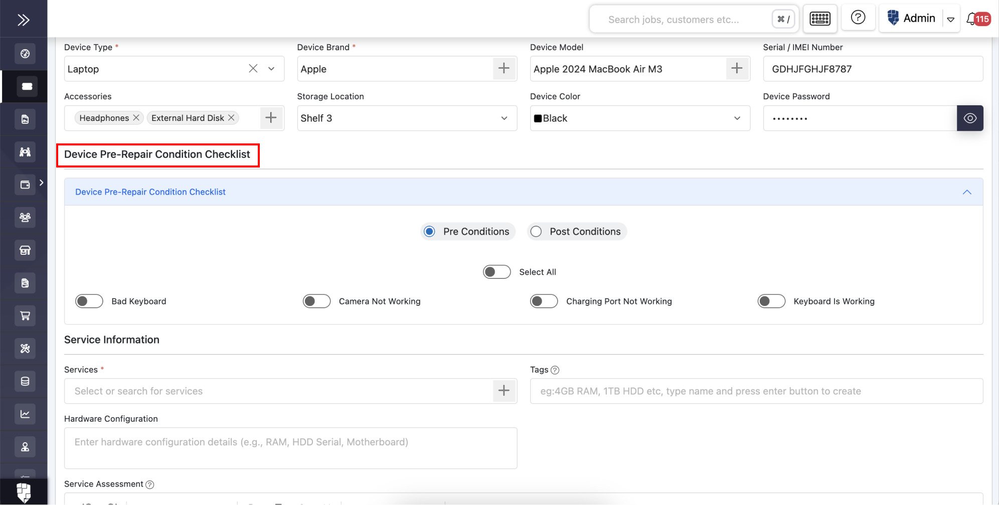 How to Create a Self Check-In Form for Laptop Repair Management CRM Software?