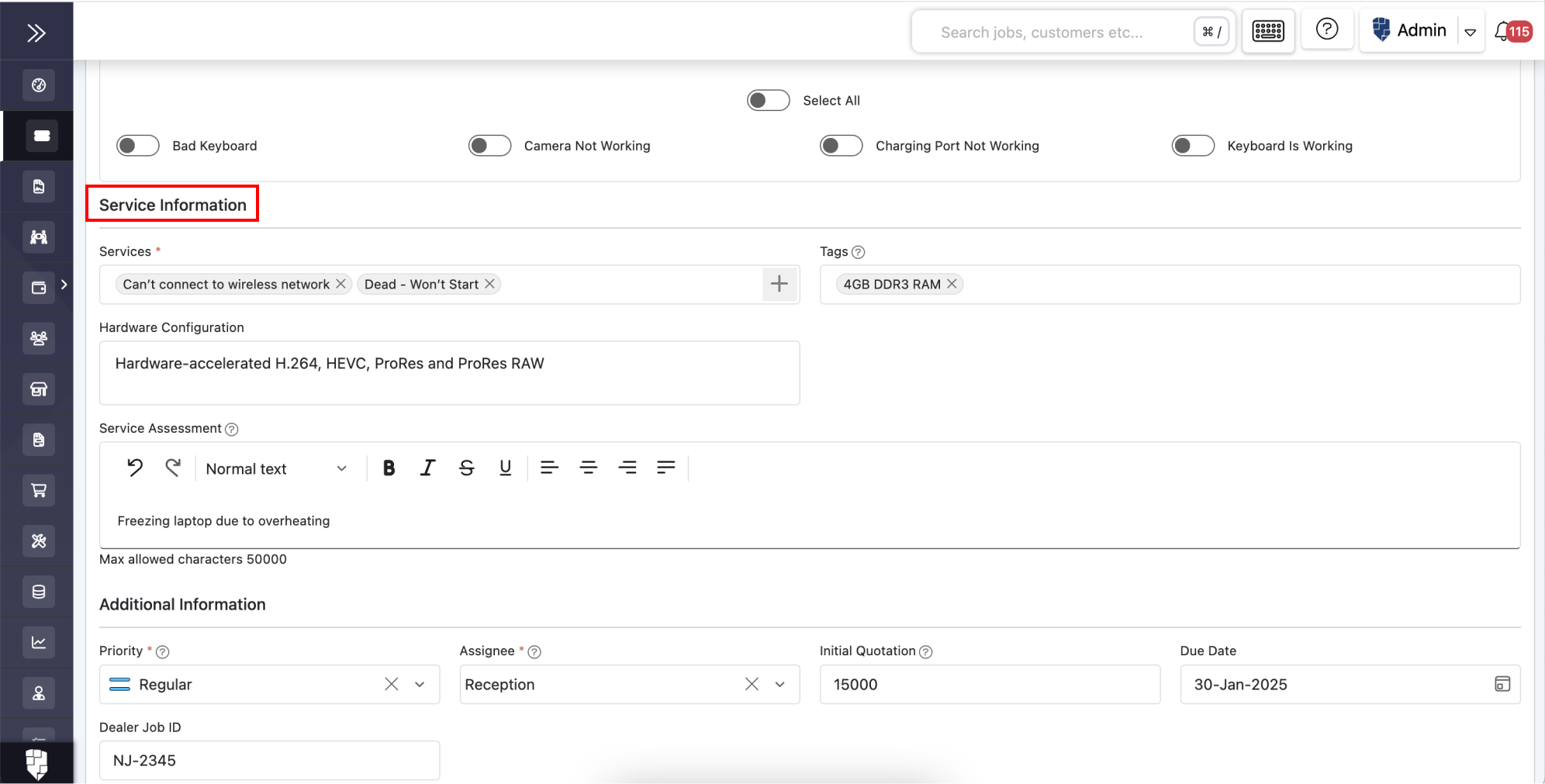 How to Create a Self Check-In Form for Laptop Repair Management CRM Software?