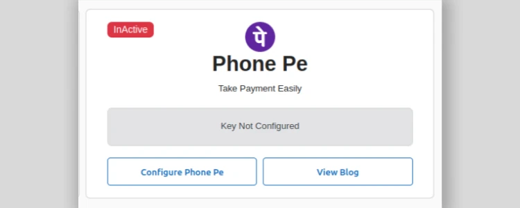 PhonePe Option in System PhonePe Integration