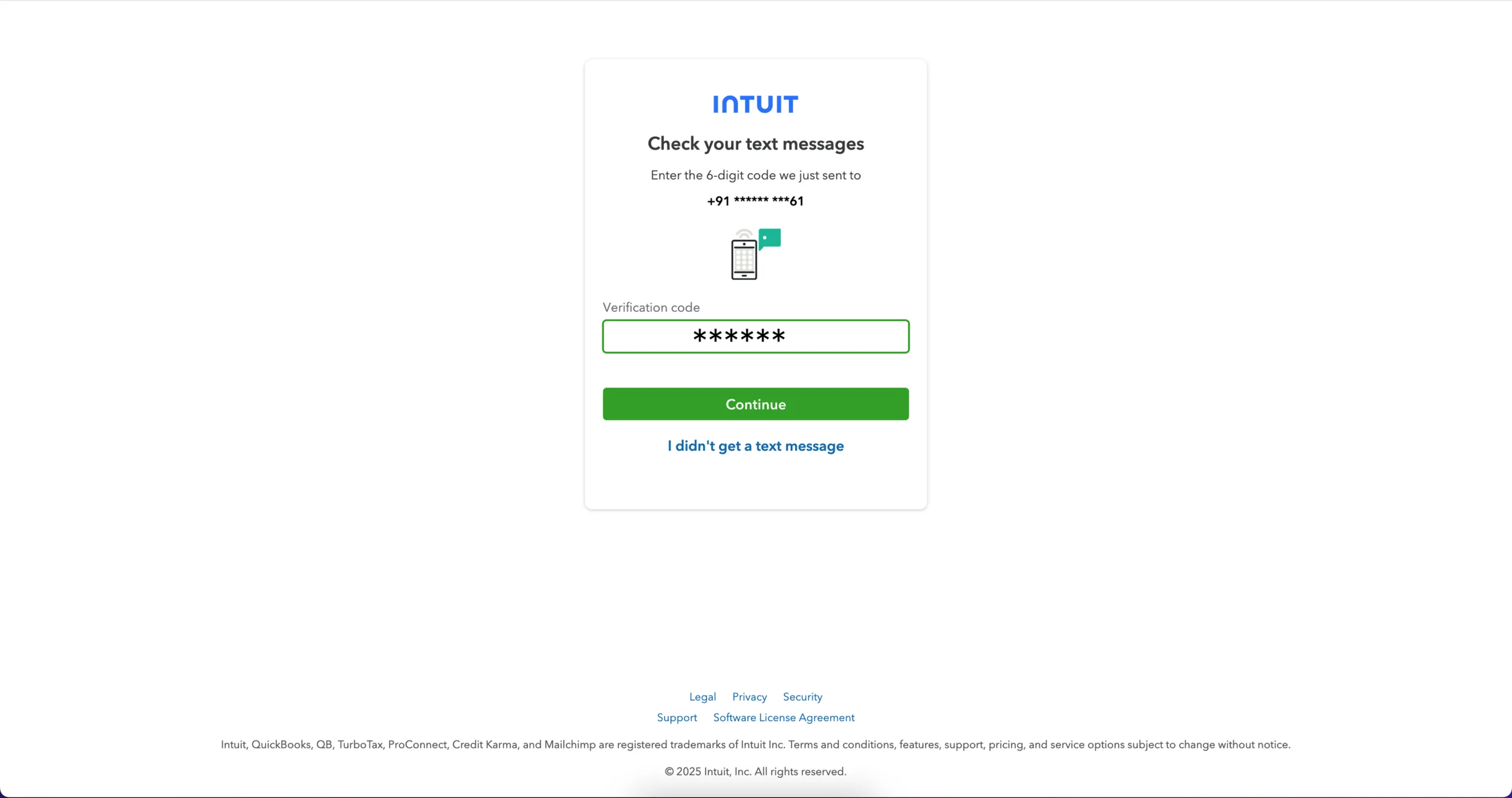 Complete the verification process