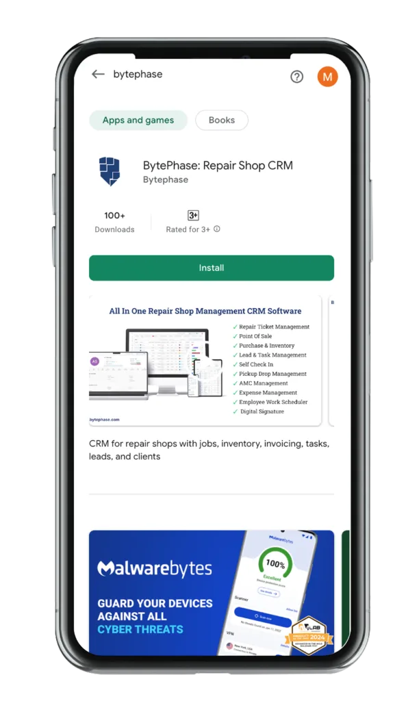 BytePhase App on Google Play Store