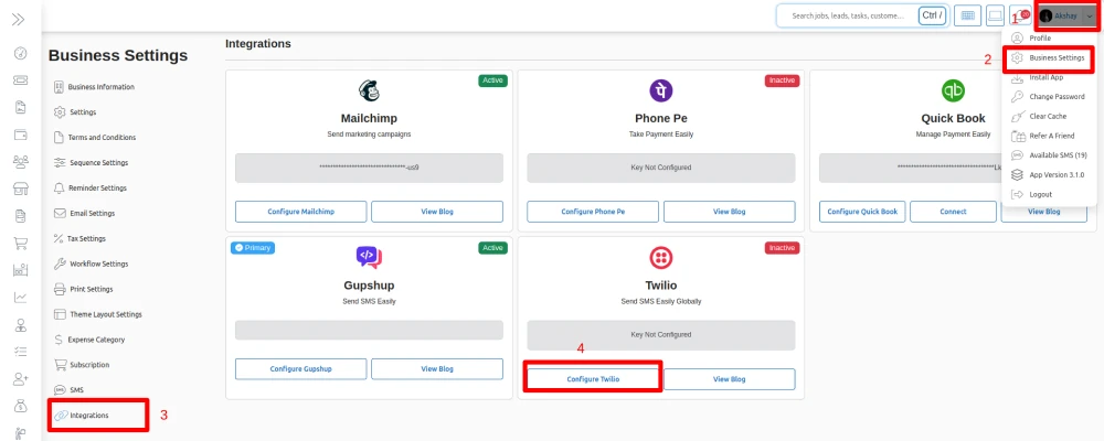 Twilio Integration