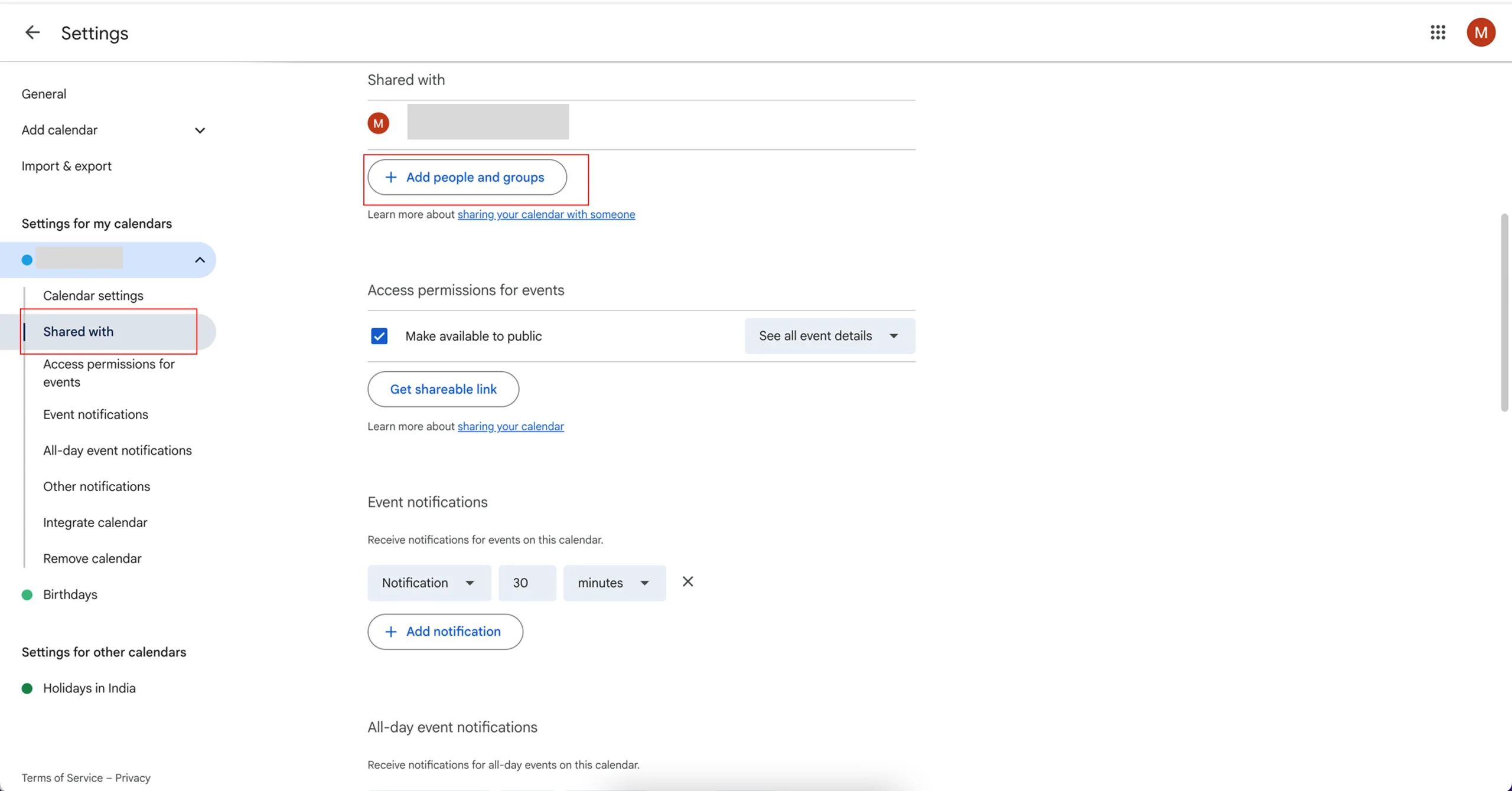 Add Your Calendar ID