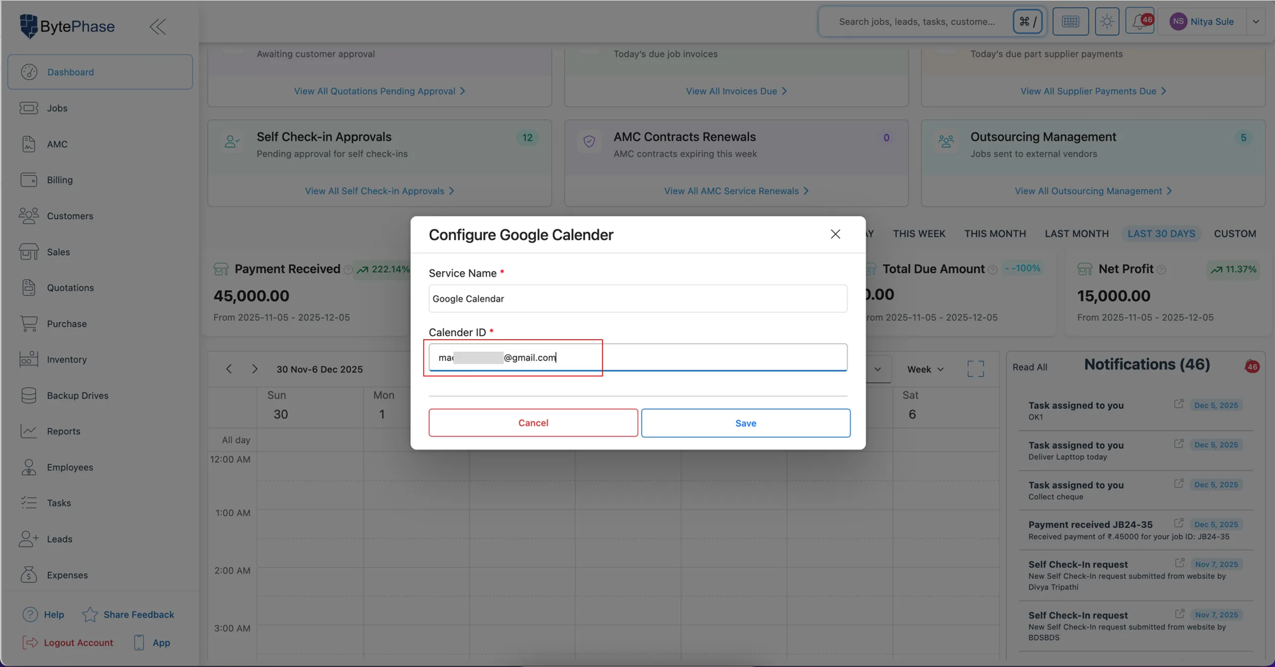 find your Calendar ID