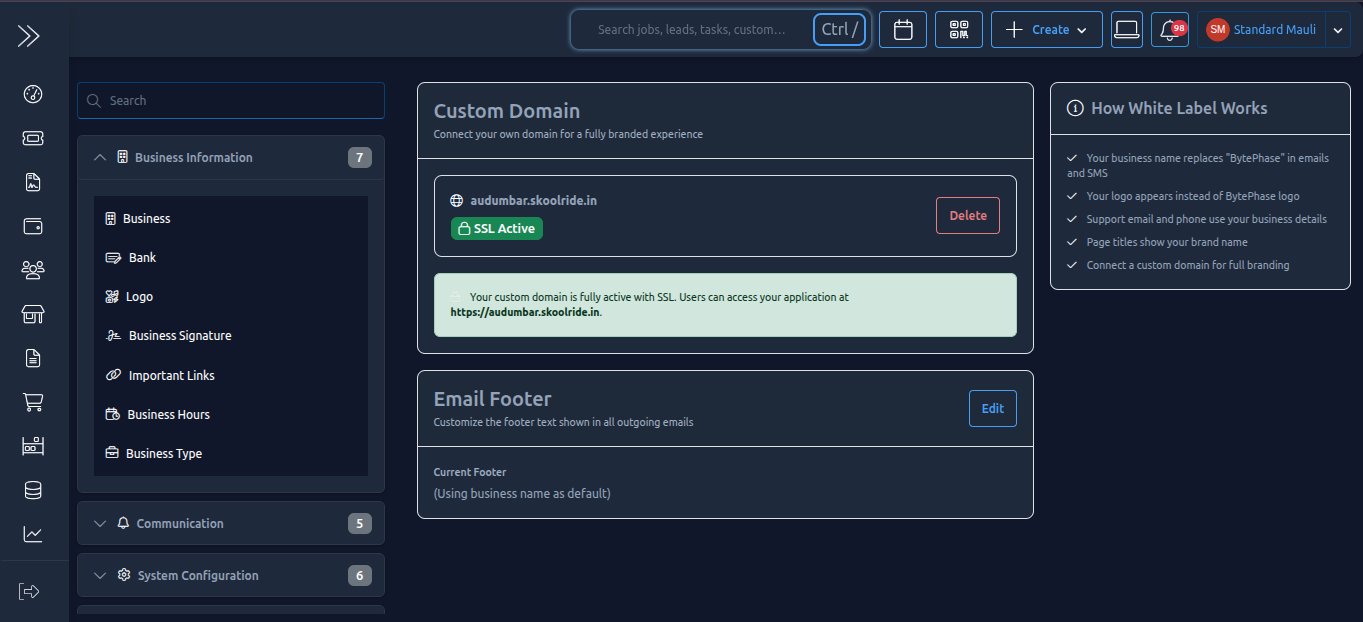 BytePhase Drone Repair management CRM