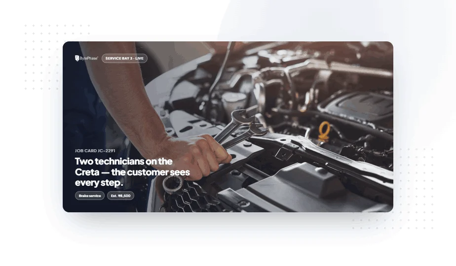 bytephase-technicians CRM for auto repair shops — customer and vehicle service history in BytePhase